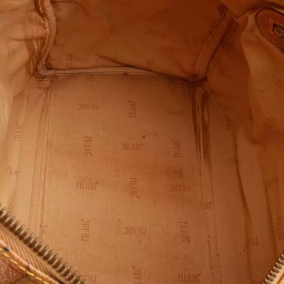 Authentic Alviero Martini Classe world map brown Boston bag - Picture 4 of 16